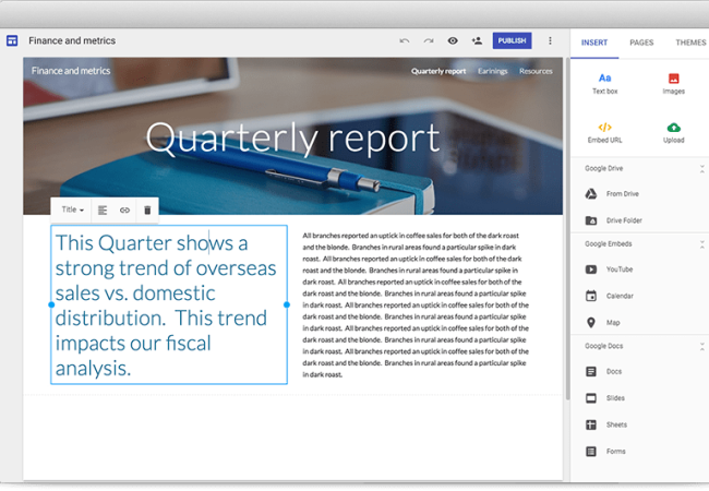 SỬ DỤNG GOOGLE SITES ĐỂ TẠO WEBSITE