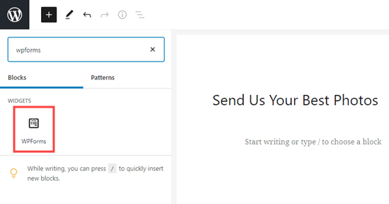 Tạo Form và chèn form vào trang WordPress
